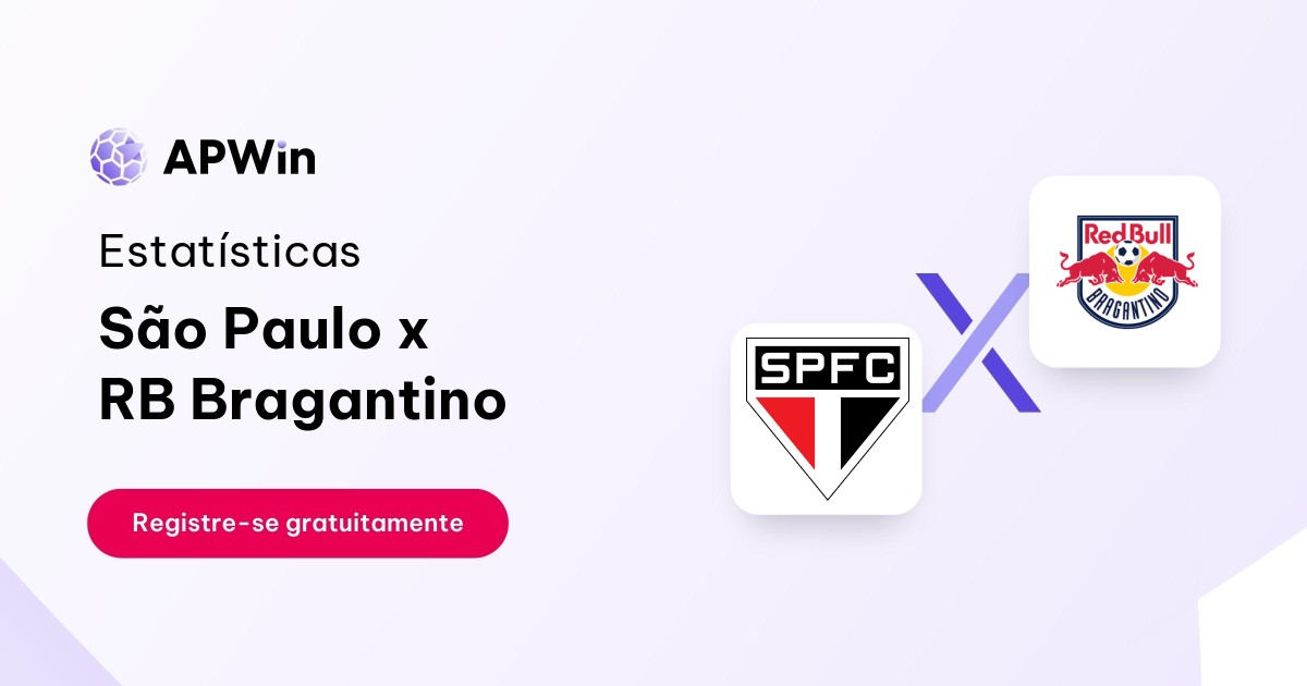 São Paulo x RB Bragantino: Estatísticas - 08/11/2023 | APWin