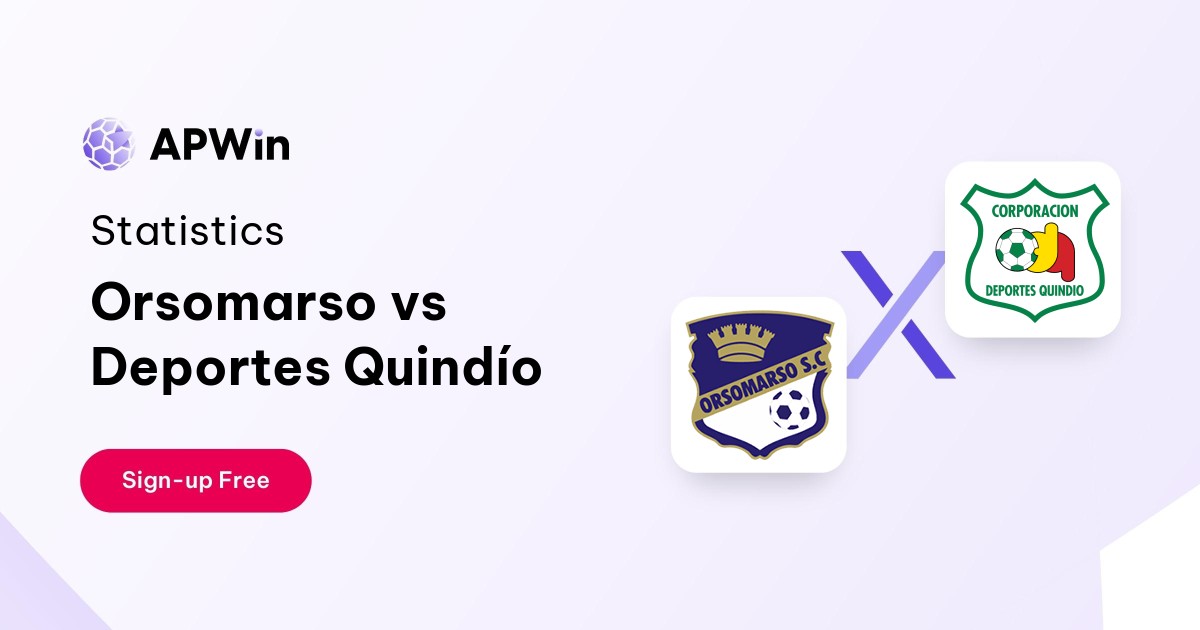 Orsomarso vs Deportes Quindío Stats 06/09/2023 APWin