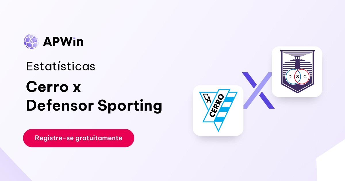 Cerro x Defensor Sporting: Estatísticas - 15/11/2023 | APWin