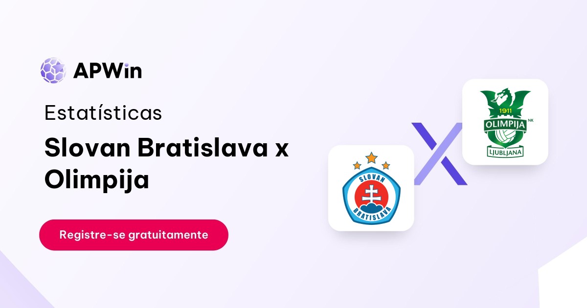 Slovan Bratislava x Olimpija: Estatísticas - 14/12/2023 | APWin