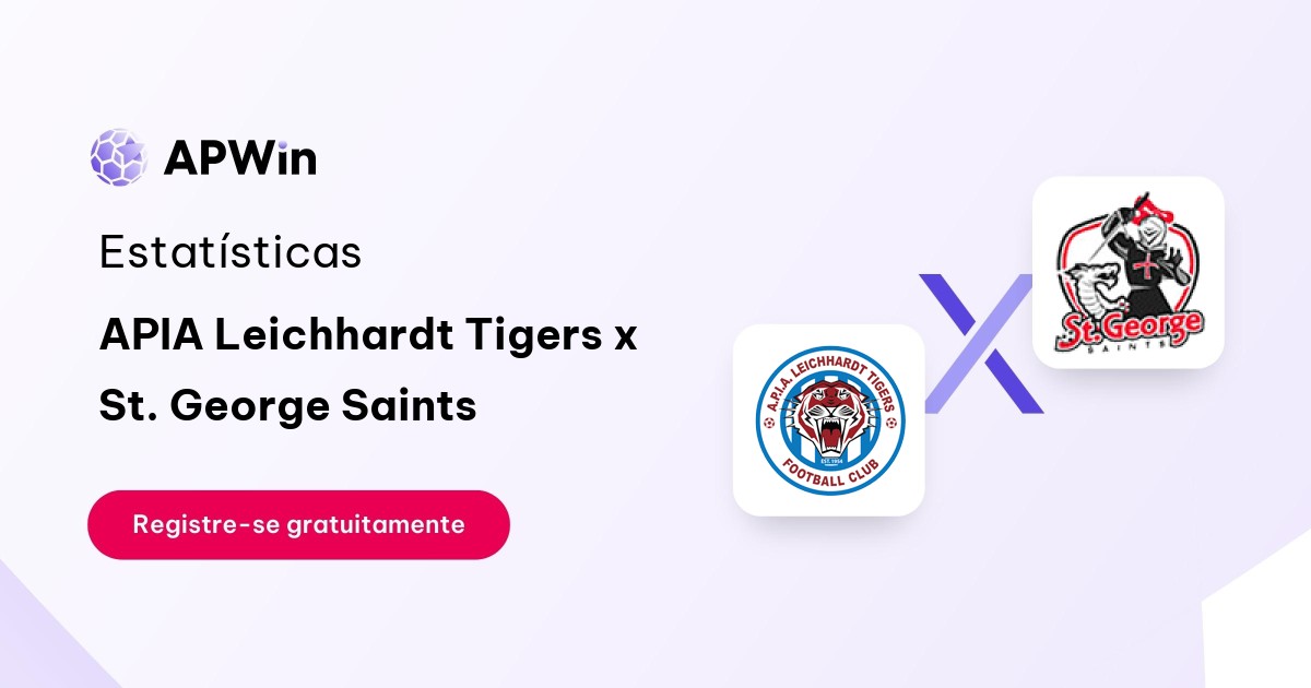APIA Leichhardt Tigers x St. George Saints: Placar ao Vivo, H2H e Resultados