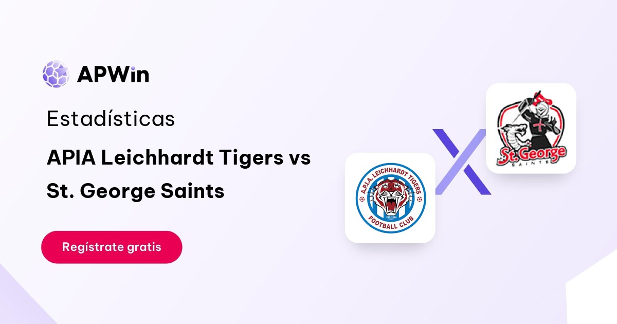 APIA Leichhardt Tigers vs St. George Saints: En vivo, Resultado y Estadísticas