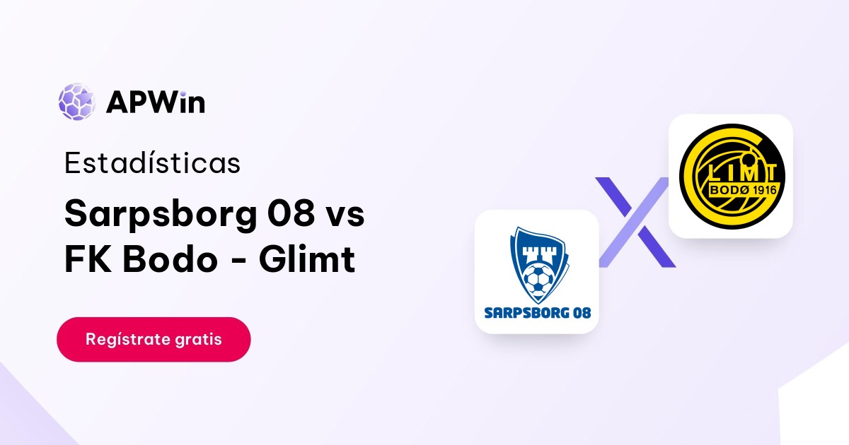 Sarpsborg 08 vs FK Bodo - Glimt: En vivo, Resultado y Estadísticas
