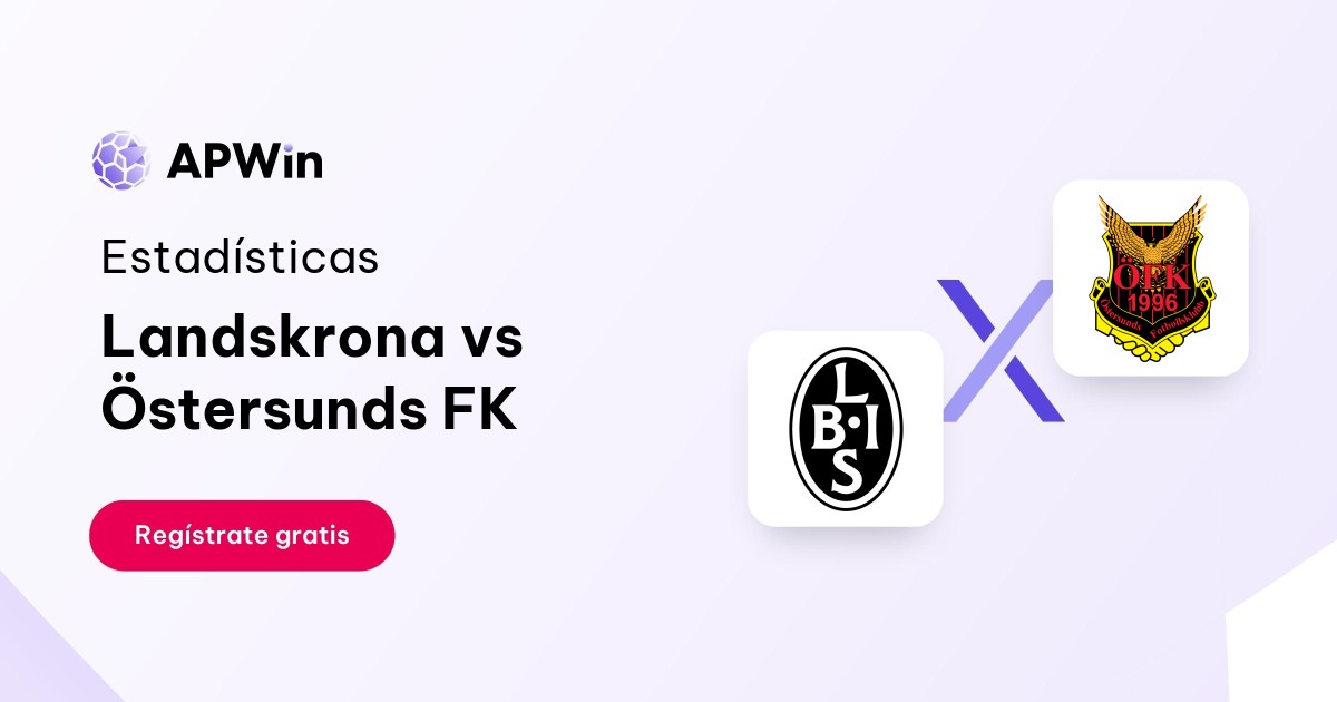 Landskrona vs Östersunds FK: En vivo, Resultado y Estadísticas