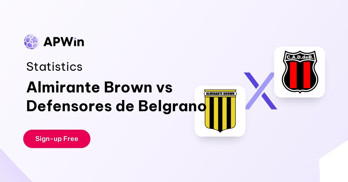 Almirante Brown vs Defensores de Belgrano Preview, Livescore, Odds