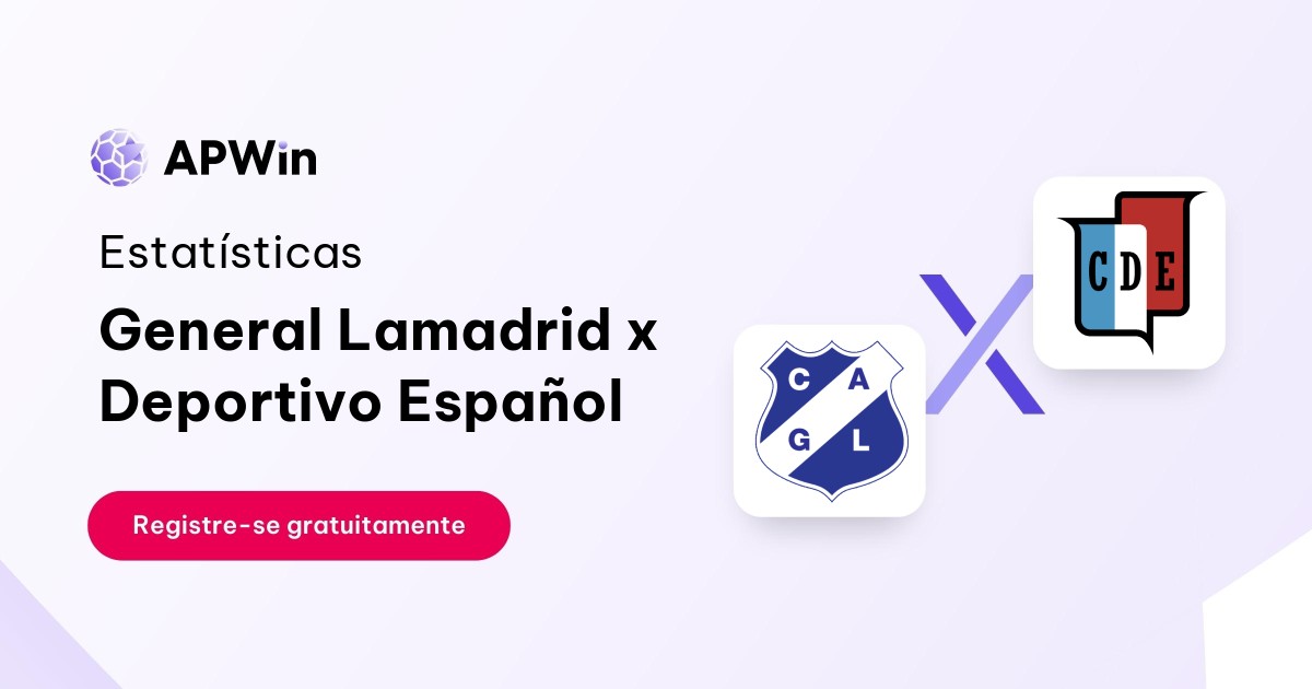 General Lamadrid x Deportivo Español: Placar ao Vivo, H2H e Resultados