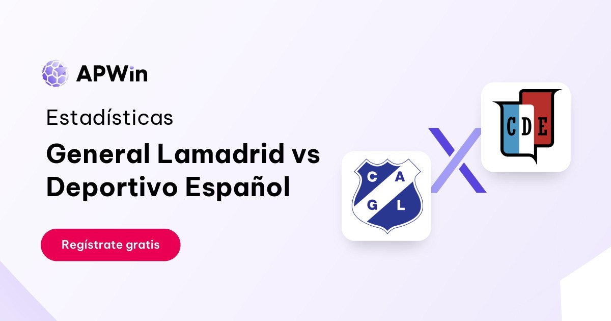 General Lamadrid vs Deportivo Español: En vivo, Resultado y Estadísticas