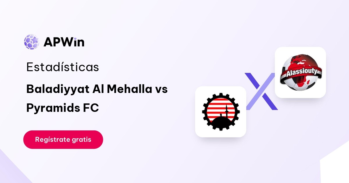 Baladiyyat Al Mehalla vs Pyramids FC: En vivo, Estadísticas y Cuotas