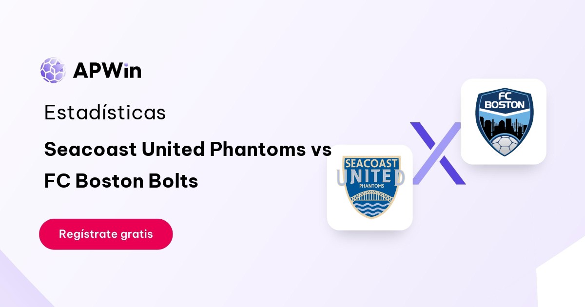 Seacoast United Phantoms vs FC Boston Bolts: En vivo, Estadísticas y Cuotas