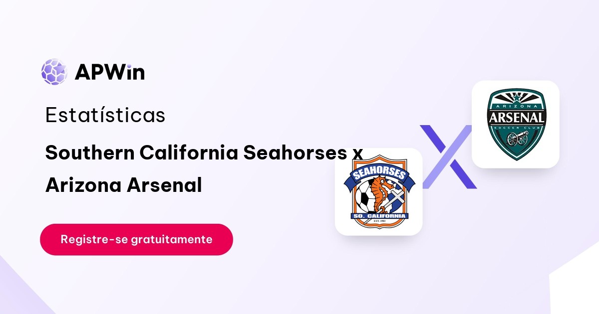 Southern California Seahorses x Arizona Arsenal: Placar ao Vivo, H2H e Resultados