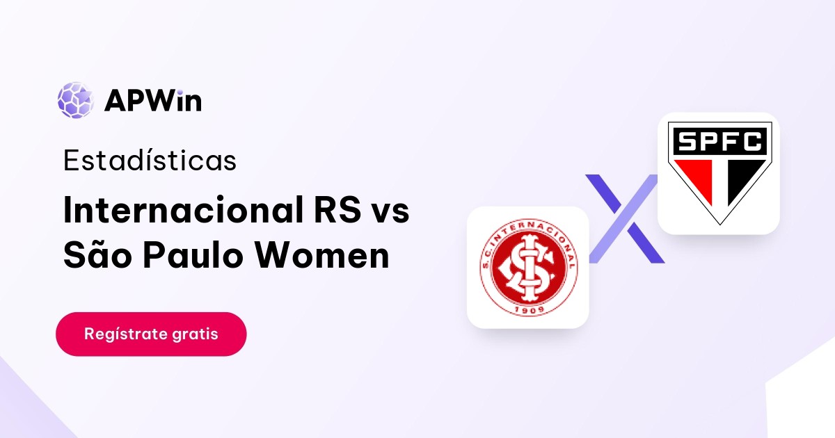Internacional RS vs São Paulo Femenino: En vivo, Resultado y Estadísticas
