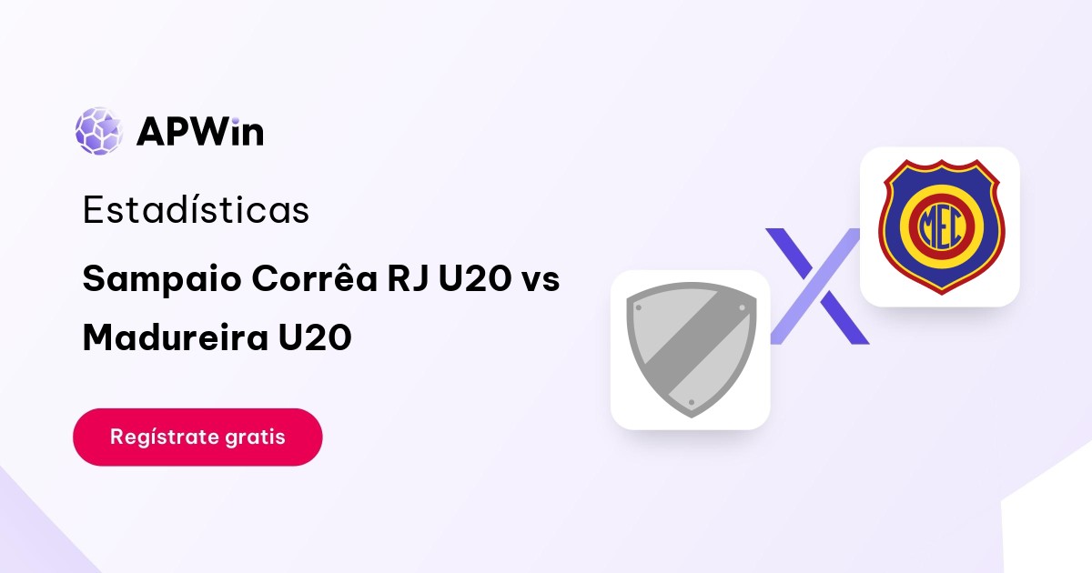 Sampaio Corrêa RJ U20 vs Madureira Sub-20: En vivo, Resultado y Estadísticas