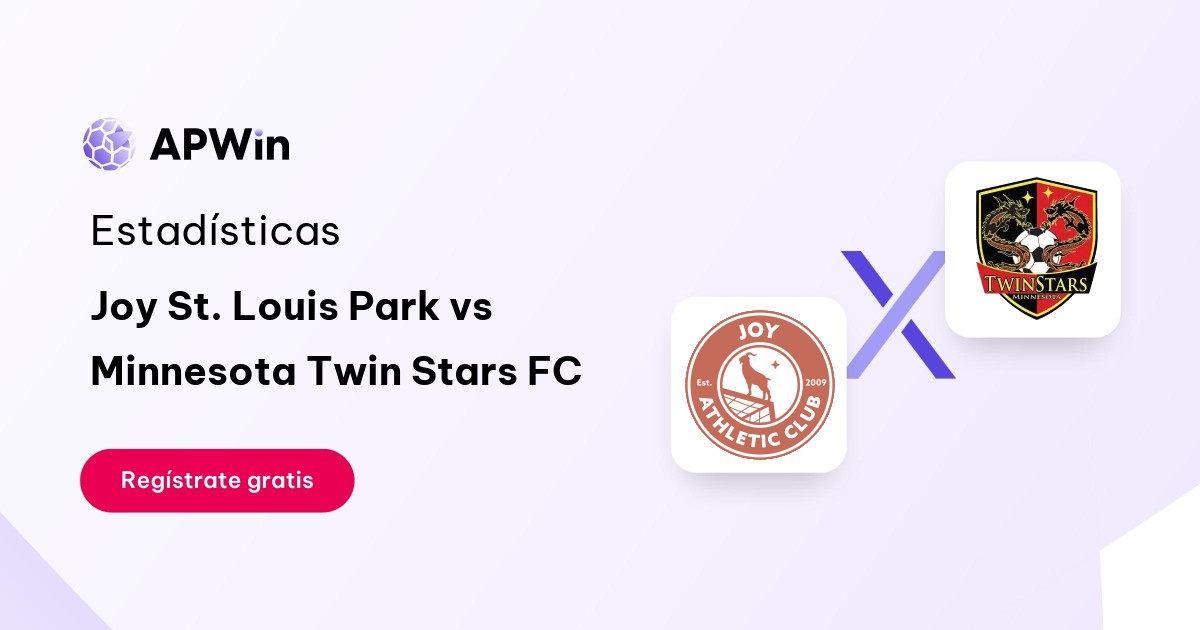 Joy St. Louis Park vs Minnesota Twin Stars FC: En vivo, Estadísticas y Cuotas