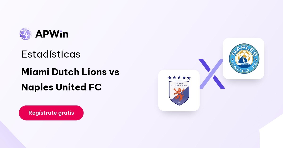 Miami Dutch Lions vs Naples United FC: En vivo, Resultado y Estadísticas