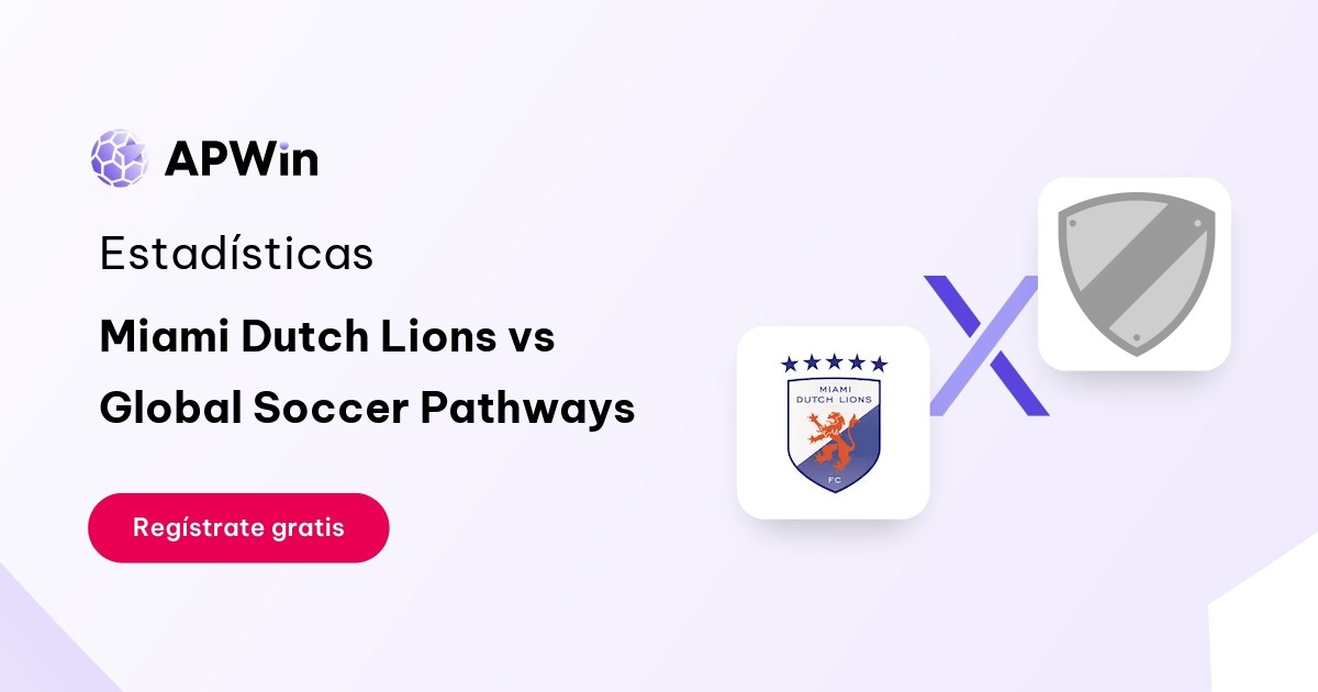 Miami Dutch Lions vs Global Soccer Pathways: En vivo, Estadísticas y Cuotas