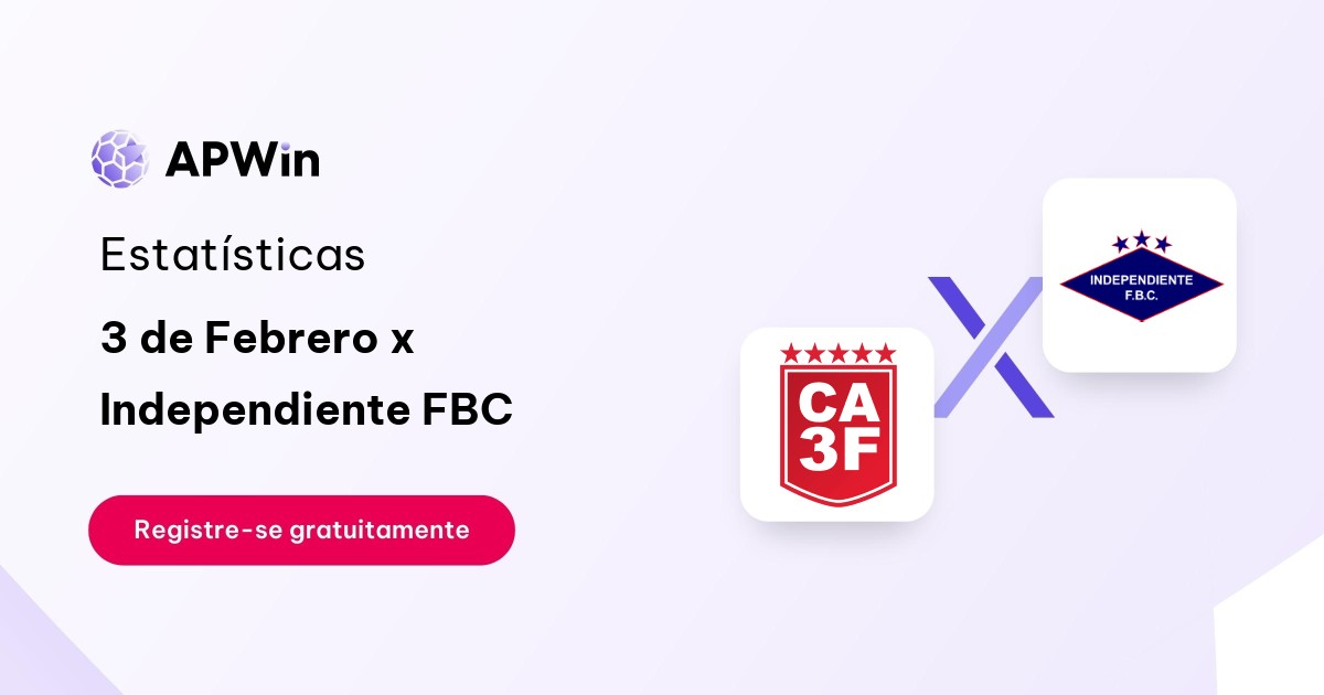 3 de Febrero x Independiente FBC: Placar ao Vivo, H2H e Resultados