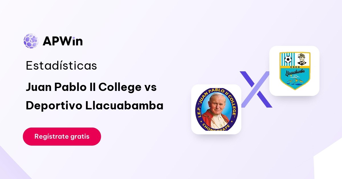 Juan Pablo II College vs Deportivo Llacuabamba: En vivo, Resultado y Estadísticas