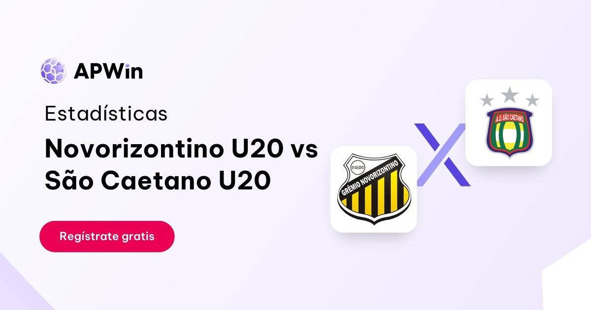 Novorizontino Sub-20 vs São Caetano Sub-20: En vivo, Resultado y Estadísticas