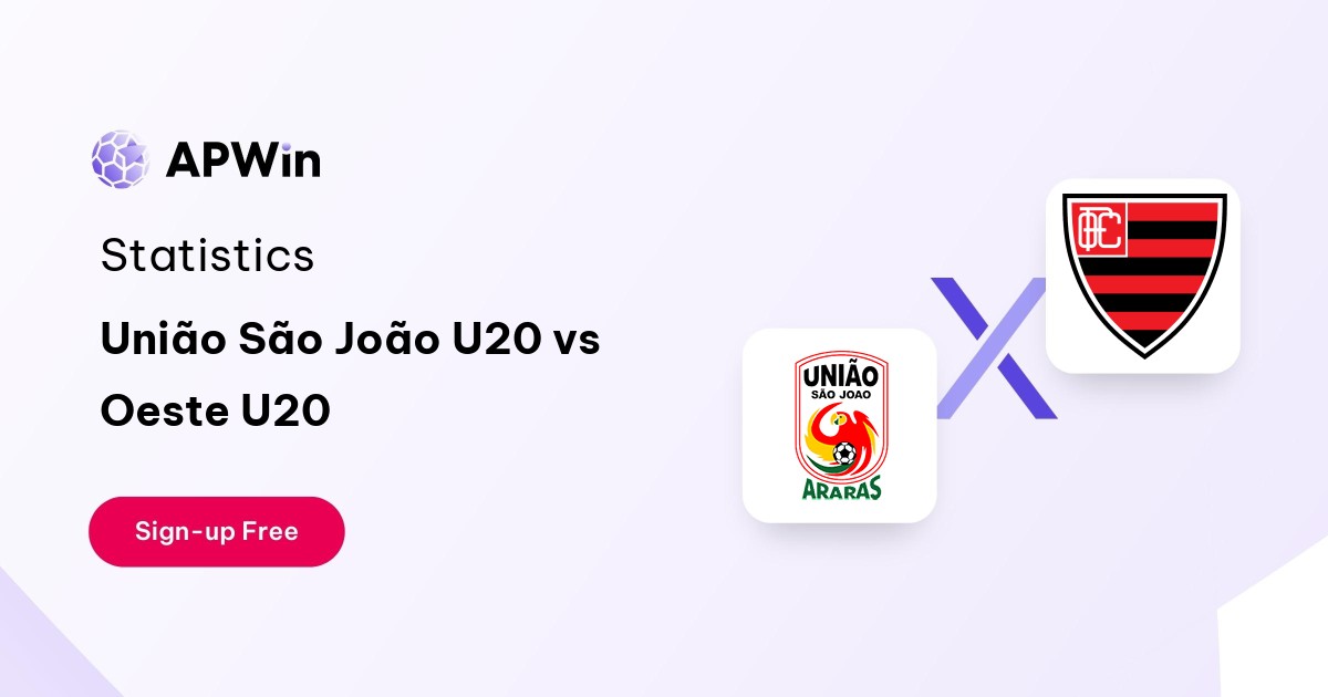 União São João U20 vs Oeste U20 Preview, Livescore and H2H