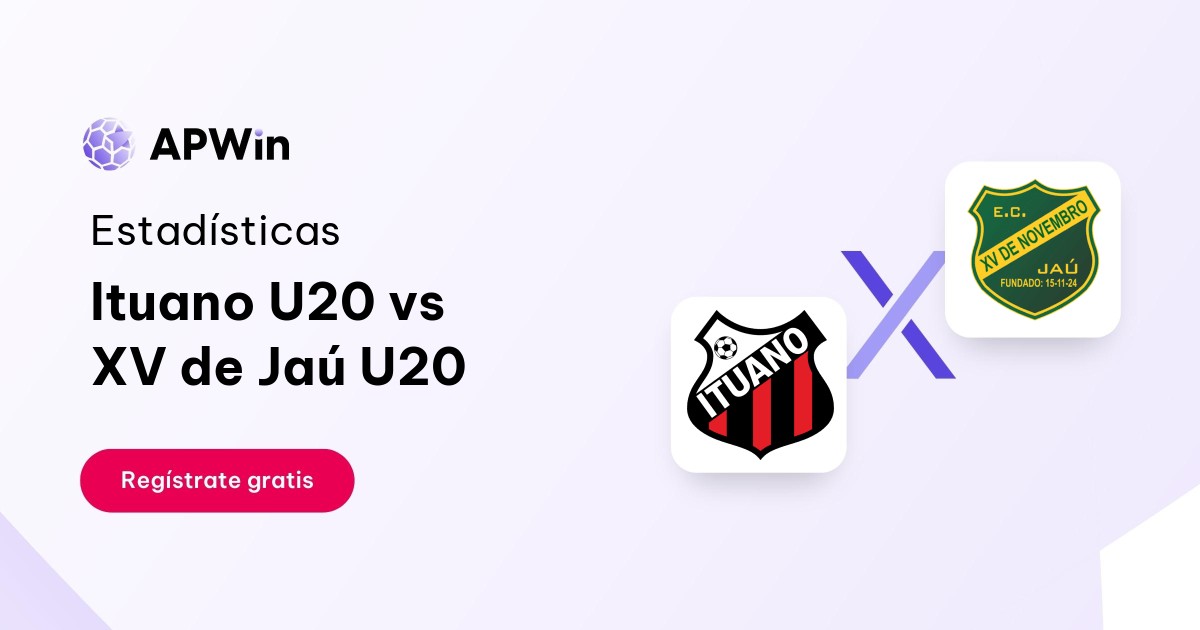 Ituano Sub-20 vs XV de Jaú Sub-20: En vivo, Resultado y Estadísticas