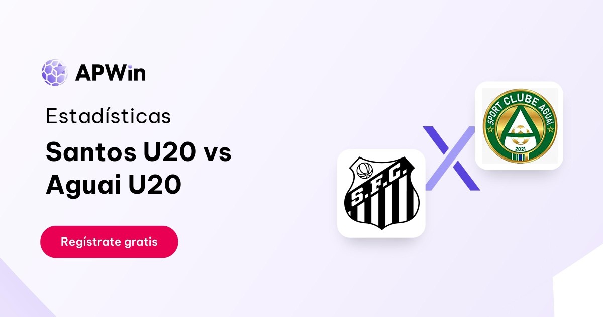 Santos Sub-20 vs Aguai Sub-20: En vivo, Resultado y Estadísticas